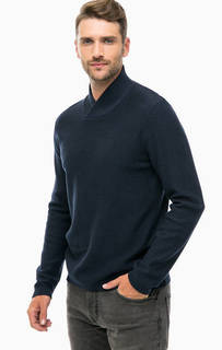 Хлопковый джемпер синего цвета Jack & Jones