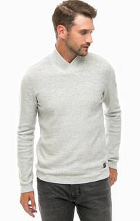 Хлопковый джемпер серого цвета Jack & Jones