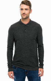 Серый джемпер из шерсти и хлопка Selected