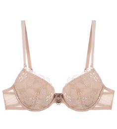 Бежевый бюстгальтер с эффектом пуш-ап Emporio Armani