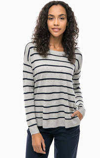 Серый джемпер в полоску United Colors of Benetton