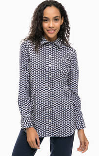 Хлопковая рубашка с принтом United Colors of Benetton