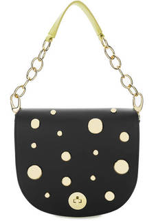 Кожаная сумка с металлическим декором Braccialini