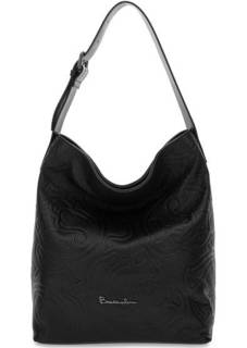 Черная кожаная сумка с короткой ручкой Braccialini