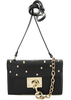 Маленькая кожаная сумка с металлическим декором Braccialini