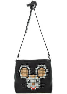 Маленькая черная сумка через плечо Braccialini