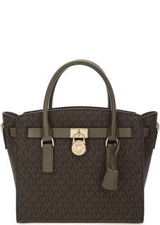 Сумка на молнии с короткими ручками Michael Michael Kors