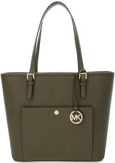 Сумка цвета хаки из сафьяновой кожи Michael Michael Kors