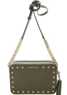 Маленькая сумка цвета хаки на молнии Michael Michael Kors