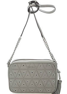 Маленькая кожаная сумка с металлическим декором Michael Michael Kors