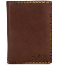 Коричневое портмоне с кармашками для пластиковых карт Gianni Conti