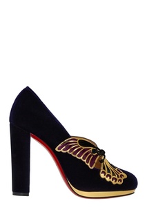 Бархатные туфли Borboleta 120 Christian Louboutin