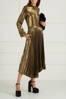 Платье с плиссированным подолом Golden Goose Deluxe Brand