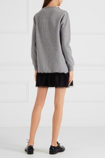 Трикотажное платье с воланом RED Valentino