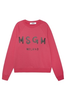 Хлопковый свитшот с логотипом Msgm