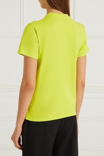 Хлопковая футболка с логотипом Msgm