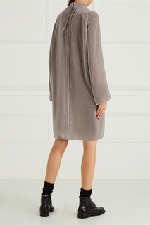 Серое бархатное платье Rick Owens