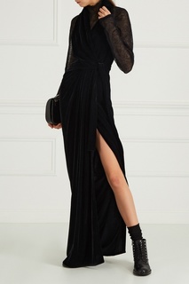 Черное бархатное платье Rick Owens