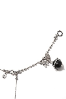 Серебряное колье с подвеской из оникса Gem Kingdom