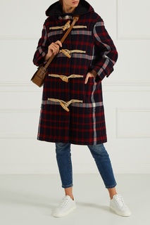 Дафлкот из шерсти в клетку Burberry
