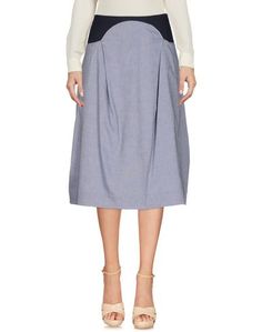 Юбка длиной 3/4 Jil Sander Navy
