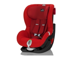 Автокресло Britax Romer «King II LS» 9-18 кг Black Series Flame Red Trendline