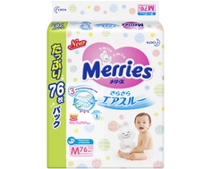 Подгузники Merries M (6-11 кг) 76 шт.