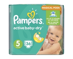 Подгузники Pampers Active Baby-Dry 5 (11-18кг) 36 шт.