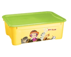 Ящик для игрушек Пластишка «Маша и Медведь» 31 л, в ассортименте