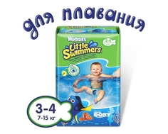 Подгузники Huggies «Little Swimmers» 3-4 (7-15 кг) 12 шт.