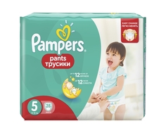 Трусики-подгузники Pampers Pants 5 (12-18 кг) 28 шт.