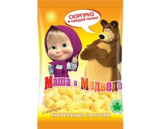 Сладкие кукурузные палочки Маша и Медведь 75 г