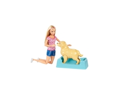 Игровой набор Barbie кукла и собака с новорожденными щенками