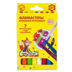 Фломастеры исчезающие Каляка-Маляка 7 цв.и 1 поглотитель