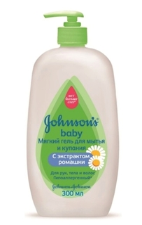 Гель для мытья и купания Johnsons baby мягкий 300 мл