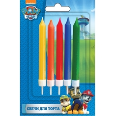 Свечи Paw Patrol с держателем 5 шт.