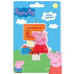 Свеча Peppa Pig «Цифра 5»