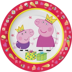 Тарелки одноразовые Peppa Pig «Пеппа Принцесса» 6 шт.