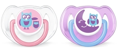Пустышка силиконовая Philips Avent Classic «Дикие животные» 6-18 мес. 2 шт. в ассортименте