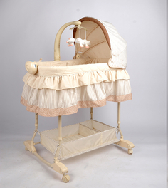 Колыбель-качалка BeeAngel бежевая полоска