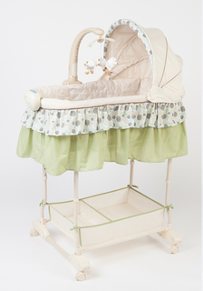 Колыбель-качалка BeeAngel зеленые круги