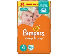 Подгузники Pampers Sleep&amp;Play 4 (8-14 кг) 86 шт.