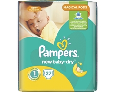 Подгузники Pampers New Baby 1 (2-5 кг) 27 шт.