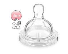 Соска Philips AVENT «Classic+» силиконовая переменный поток 3 мес.+, 2 шт.