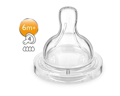Соска Philips AVENT «Classic+» силиконовая быстрый поток 6 мес.+, 2 шт.