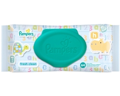 Влажные салфетки Pampers Baby fresh со сменным блоком 64 шт.