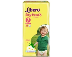 Трусики-подгузники Libero Dry Pants 7 (16-26 кг) 28 шт.
