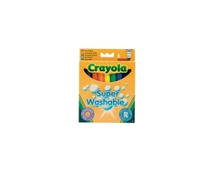 Фломастеры смываемые Супер чисто с толстым наконечником 8 шт. Crayola