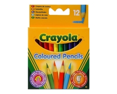 Набор коротких цветных карандашей Crayola 12 шт