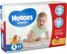Подгузники Huggies Classic 4 (7-18 кг) 68 шт.